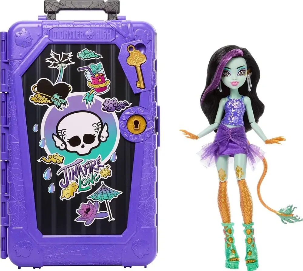 Monster High Skulltimate Secrets Gore-Geous Oasis Jinafire Long Doll NIB